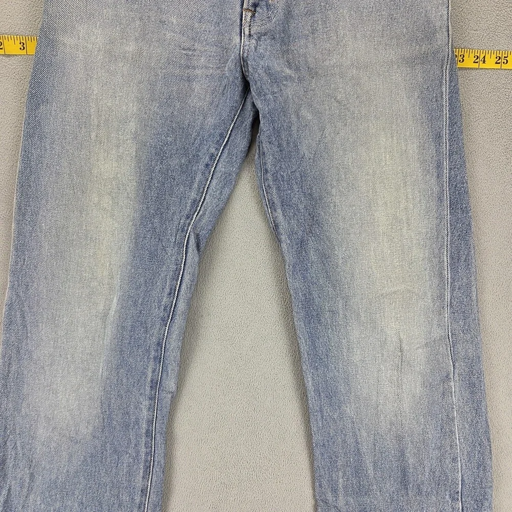 Edwin Jeans Mens 30x33 Blue Selvedge 505XX Regular Straight Light Wash Zip Fly
